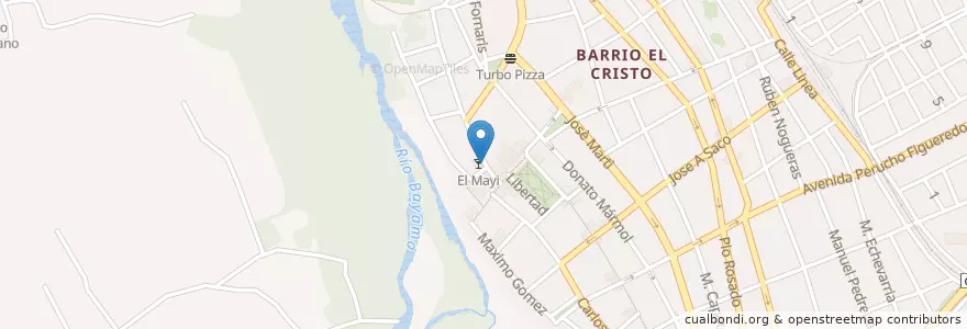 Mapa de ubicacion de Ostiones en Küba, Granma, Bayamo, Ciudad De Bayamo.