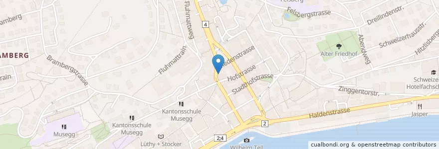 Mapa de ubicacion de Kanchi en Switzerland, Luzern, Luzern.