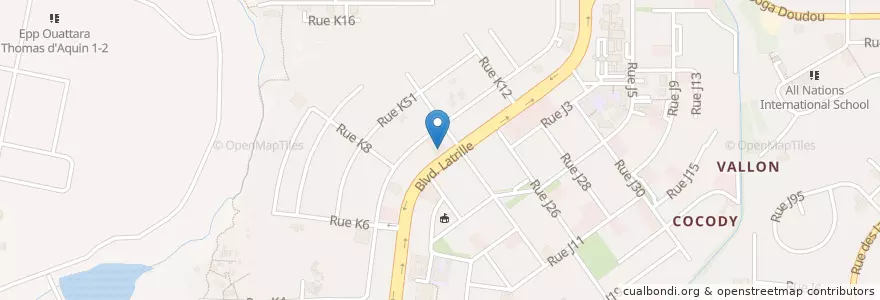 Mapa de ubicacion de Bill-Fast en Côte D'Ivoire, Abidjan, Cocody.