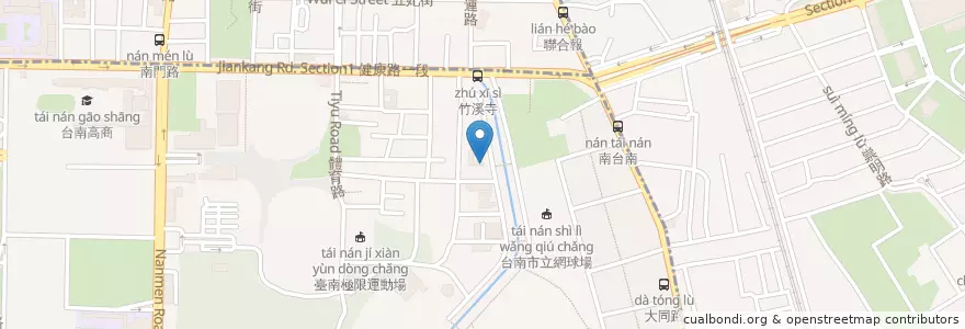 Mapa de ubicacion de ORO咖啡屋 en Taiwan, 臺南市, 南區.