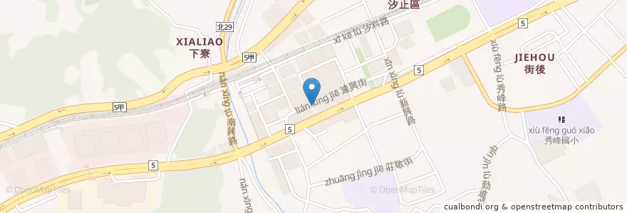 Mapa de ubicacion de 連興龍安路口 en تایوان, 新北市, 汐止區.