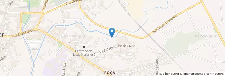 Mapa de ubicacion de Fonte da Arruela en Portogallo, Aveiro, Centro, Baixo Vouga, Ovar, Ovar, São João, Arada E São Vicente De Pereira Jusã.