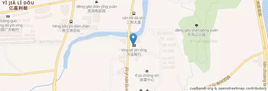 Mapa de ubicacion de 兴业银行 en 中国, 福建省, 龙岩市, 新罗区.