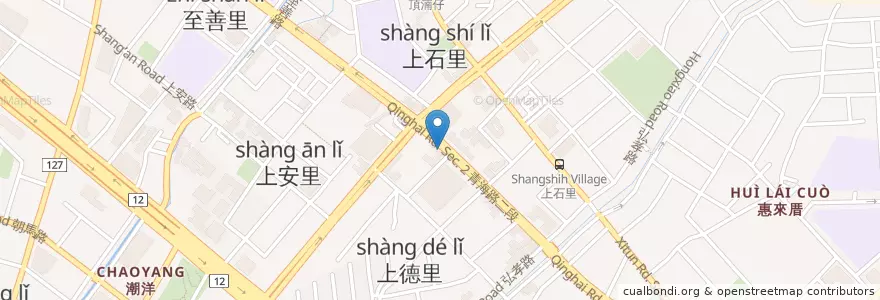 Mapa de ubicacion de 華泰牙醫診所 en 타이완, 타이중 시, 시툰 구.