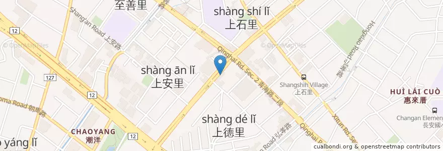 Mapa de ubicacion de 蕭景升眼科診所 en 타이완, 타이중 시, 시툰 구.
