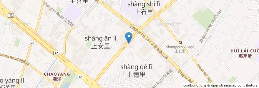 Mapa de ubicacion de 英國皇家動物醫院 en 타이완, 타이중 시, 시툰 구.