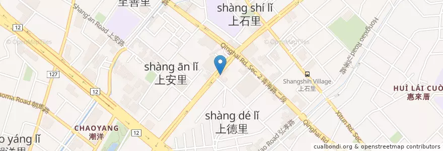 Mapa de ubicacion de 喜洋洋小兒科診所 en 臺灣, 臺中市, 西屯區.