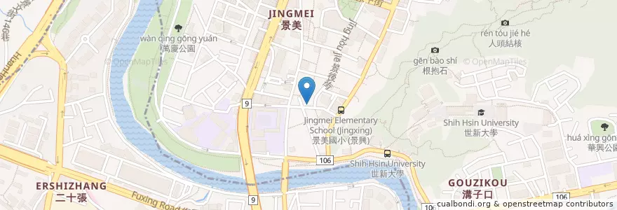 Mapa de ubicacion de 口昍品麻辣臭豆腐 en 臺灣, 新北市, 文山區.
