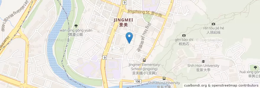 Mapa de ubicacion de 歡喜素食 en 타이완, 신베이 시, 원산 구.