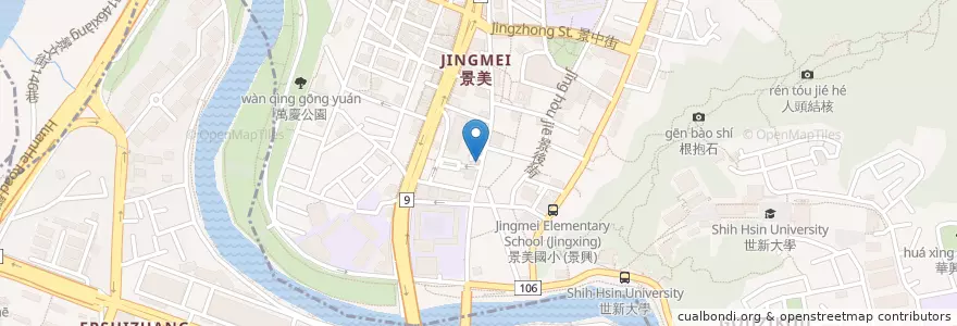 Mapa de ubicacion de 陳建業診所 en Taiwan, Neu-Taipeh, Wenshan.