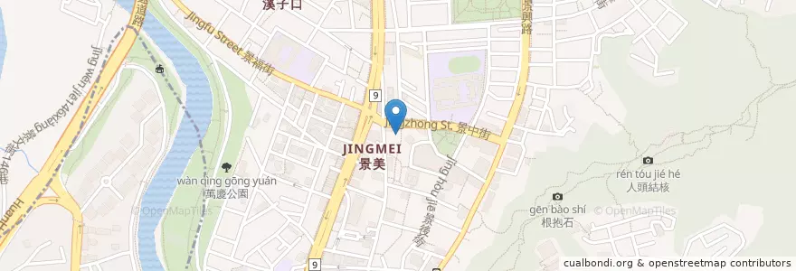 Mapa de ubicacion de 蚵仔麵線 en تايوان, تايبيه الجديدة, تايبيه, 文山區.