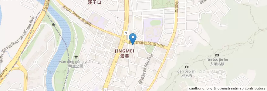 Mapa de ubicacion de 越南小吃 en Taiwan, 新北市, Taipei, 文山區.