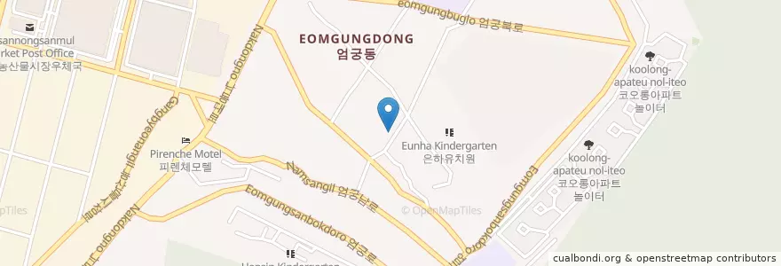 Mapa de ubicacion de 엄궁동 en Corea Del Sud, Busan, 사상구, 엄궁동.
