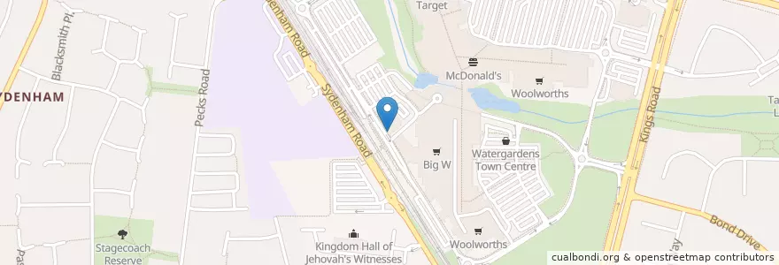 Mapa de ubicacion de Station Street Cafe en Австралия, Виктория, City Of Brimbank.