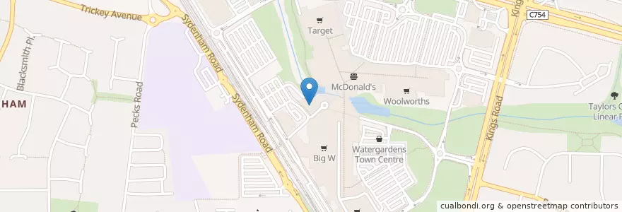 Mapa de ubicacion de The Sporting Globe en Australia, Victoria, City Of Brimbank.