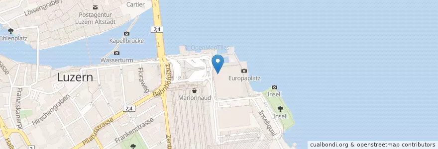 Mapa de ubicacion de Restaurant RED en Switzerland, Luzern, Luzern.