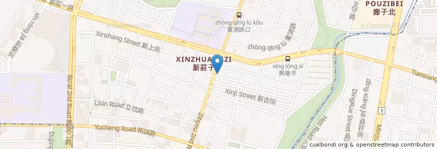 Mapa de ubicacion de 自由海產 en Taiwan, Kaohsiung, 左營區.