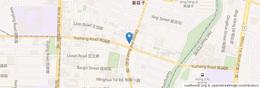Mapa de ubicacion de 華寧麻辣火鍋 en Taiwan, Kaohsiung, 左營區.