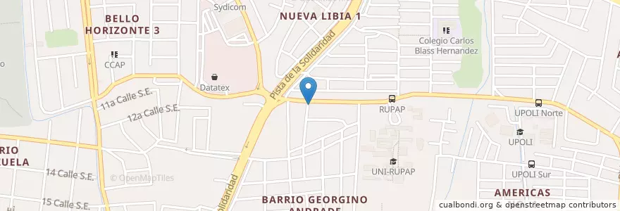 Mapa de ubicacion de Auto lavado El Guadalupana en ニカラグア, マナグア県, Managua (Municipio).