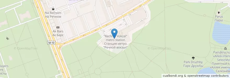 Mapa de ubicacion de KFC en Russie, District Fédéral Central, Moscou, Северный Административный Округ, Район Левобережный.