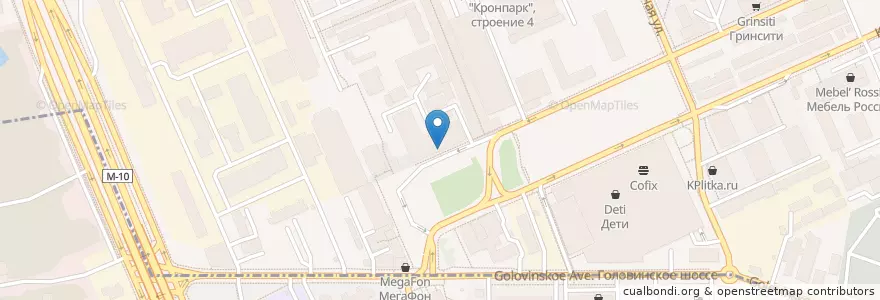 Mapa de ubicacion de Горздрав en 俄罗斯/俄羅斯, Центральный Федеральный Округ, Москва, Северный Административный Округ.