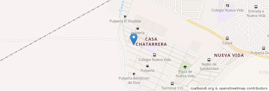 Mapa de ubicacion de iglesia evangelica filadelfia en Nicaragua, Departamento De Managua, Ciudad Sandino (Municipio).