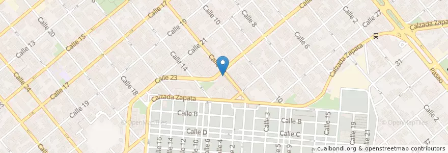 Mapa de ubicacion de Pizzería en Kuba, Havanna, Plaza De La Revolución.