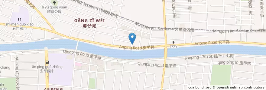 Mapa de ubicacion de 傑仕堡幼兒園 en 타이완, 타이난 시.