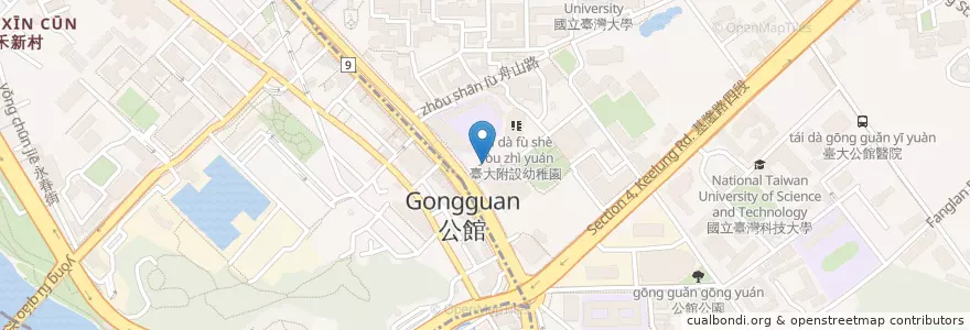Mapa de ubicacion de 義饗食堂 en Тайвань, Новый Тайбэй, Тайбэй.