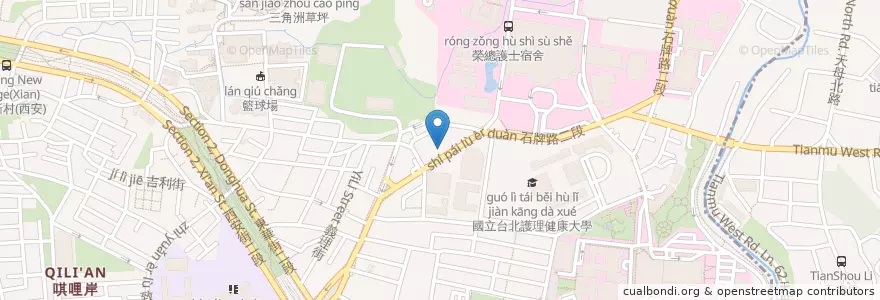 Mapa de ubicacion de 都柏林台式自助餐 en Taiwan, 新北市, Taipei, 北投區.