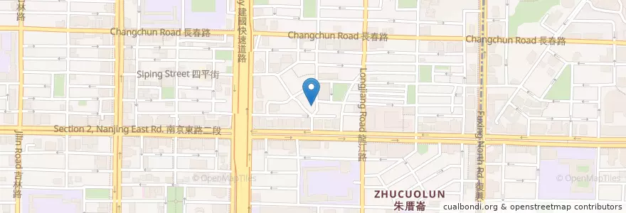 Mapa de ubicacion de 美石蒂花咖啡 en 台湾, 新北市, 台北市, 中山区.