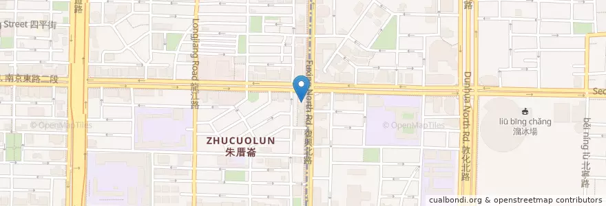 Mapa de ubicacion de 北平陶然亭餐廳 en Тайвань, Новый Тайбэй, Тайбэй, 松山區.