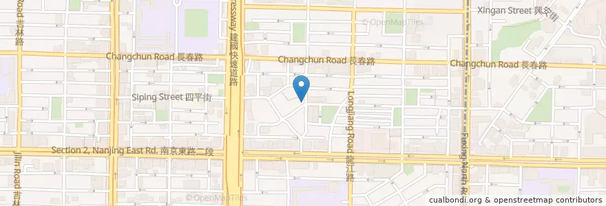 Mapa de ubicacion de 傑伯咖啡 en تایوان, 新北市, تایپه, 中山區.