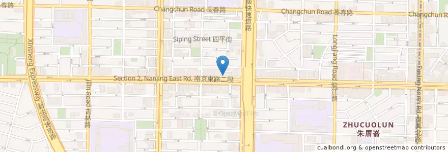 Mapa de ubicacion de Tutti Cafe en 臺灣, 新北市, 臺北市, 中山區.