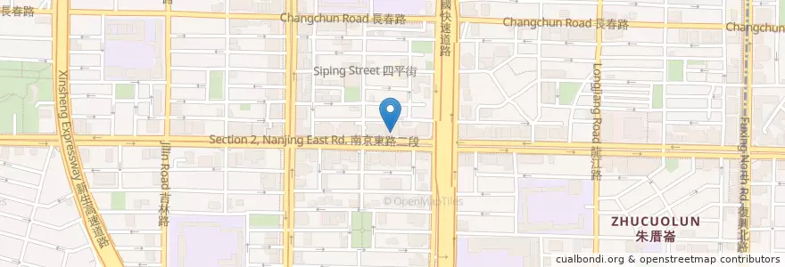 Mapa de ubicacion de 中山靈糧福音中心 en Taiwán, Nuevo Taipéi, Taipéi, 中山區.