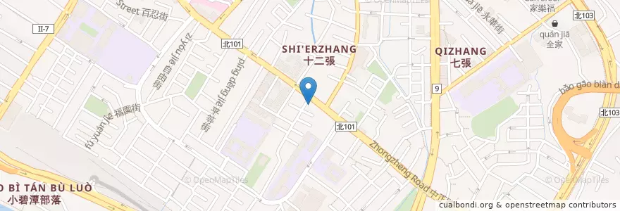 Mapa de ubicacion de 陳正宗診所 en 타이완, 신베이 시, 신뎬 구.