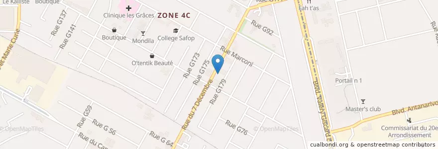 Mapa de ubicacion de Pharmacie St. Joseph en ساحل العاج, أبيدجان, Marcory.