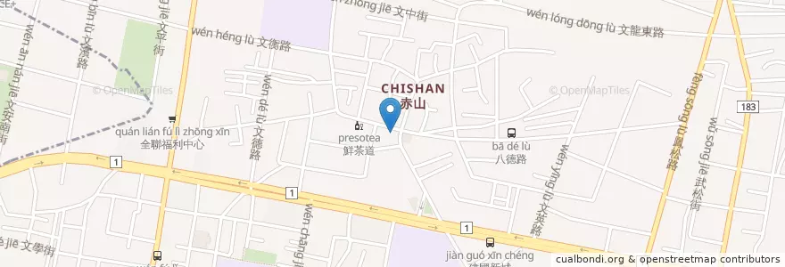 Mapa de ubicacion de 德祥燒臘便當 en Тайвань, Гаосюн, 鳳山區.