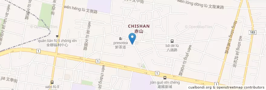 Mapa de ubicacion de 佳味羊肉店 en 타이완, 가오슝시, 펑산구.
