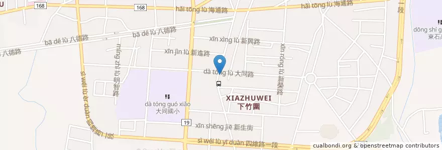 Mapa de ubicacion de 85度C en Taiwan, 臺灣省, Condado De Chiayi, 朴子市.