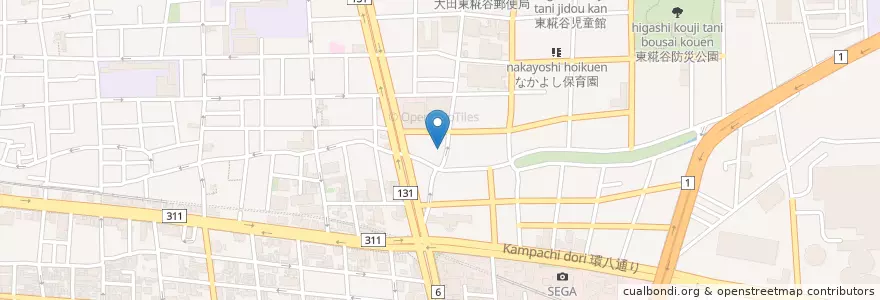 Mapa de ubicacion de 大阪すし江戸前すし宝屋 en Japan, Tokio, 大田区.
