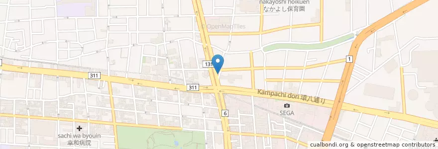 Mapa de ubicacion de 中国料理五香 en ژاپن, 東京都, 大田区.