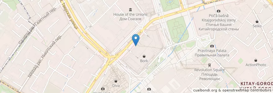 Mapa de ubicacion de A.v.e en Rusia, Центральный Федеральный Округ, Москва, Центральный Административный Округ, Тверской Район.