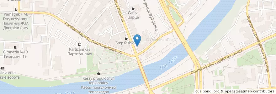 Mapa de ubicacion de Subway en Rusland, Federaal District Siberië, Омская Область, Омский Район, Городской Округ Омск.