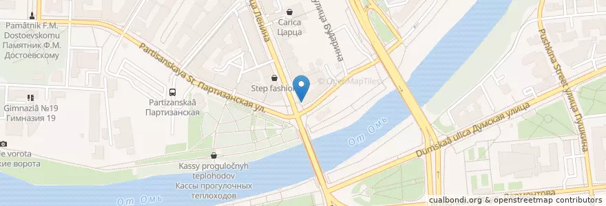 Mapa de ubicacion de Эклер en Rusia, Distrito Federal De Siberia, Omsk, Омский Район, Городской Округ Омск.