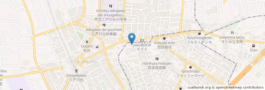 Mapa de ubicacion de 鏑木歯科 en Jepun, 千葉県, 流山市, 柏市.