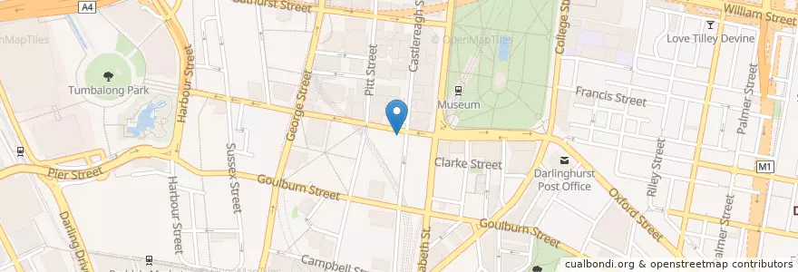 Mapa de ubicacion de Commonwealth Bank en Australia, New South Wales, Council Of The City Of Sydney, Sydney.