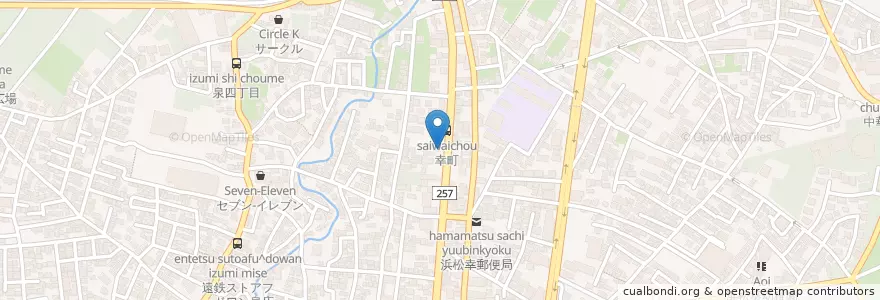Mapa de ubicacion de モービル石油 en Japan, Shizuoka Prefecture, Hamamatsu, Naka Ward.