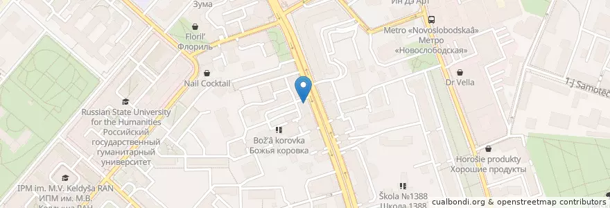 Mapa de ubicacion de Своя компания en Rusia, Центральный Федеральный Округ, Москва, Центральный Административный Округ, Тверской Район.