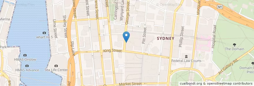 Mapa de ubicacion de ANZ en Австралия, Новый Южный Уэльс, Council Of The City Of Sydney, Sydney.
